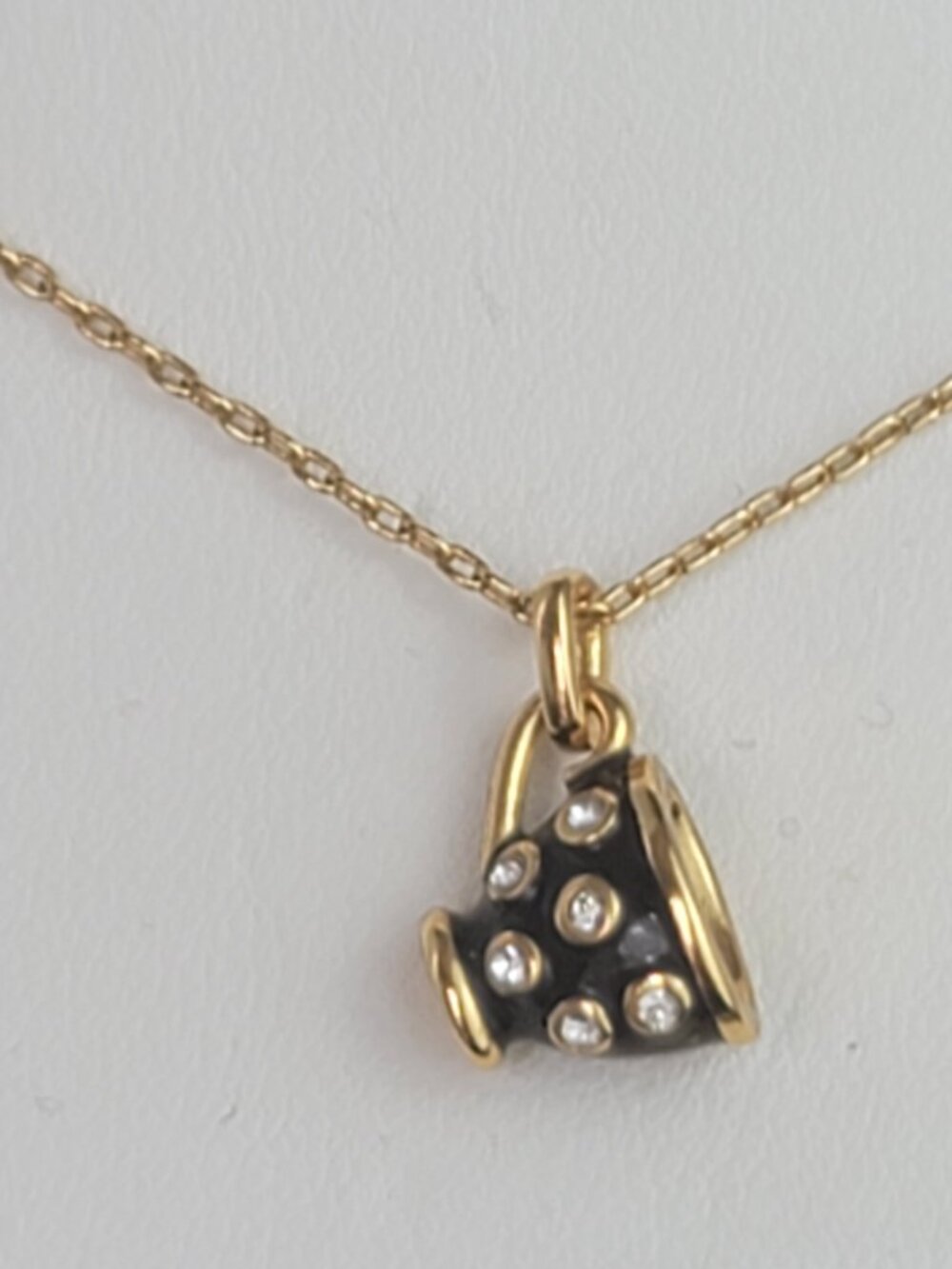 Kate Spade Alice in Wonderland Mini Teacup Crystals Pendant Gold-Tone Necklace - Picture 6 of 12